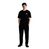 American Vintage Bisiklet Yaka T-Shirt, M/L, 5003243205, Siyah, Erkek