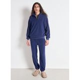 American Vintage Dik Yaka Sweatshirt, S, 5003309696, Koyu Mavi, Erkek