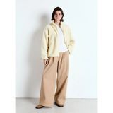American Vintage Krem Kadın Standart Desensiz Ceket HOK16CH25ECRU - Ekru