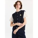 American Vintage Lacivert Kadın Yuvarlak Yaka Standart Şişme Yelek EAST19MMH25NAVMO