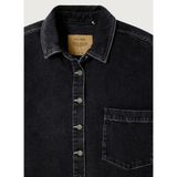 American Vintage Siyah Kadın Standart Gömlek YOP06DE26B
