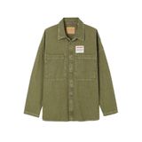American Vintage Straight Denim Ceket, S, 5003243159, Haki, Erkek