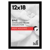 Americanflat Cilalı Pleksiglas ile 12x18 Poster Çerçevesi - Epik Koleksiyon - Ahşap Galeri Duvar Çerçeveleri - Duvar Ekranı için Fotoğraf Çerçevesi - Siyah