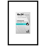 Americanflat Cilalı Pleksiglaslı 16x24 Poster Çerçevesi - Mat ile 8x12 Çerçeve veya 16x24 Çerçeve olarak kullanın - Streamline Koleksiyonu - Duvar Ekranı için İnce Fotoğraf Çerçevesi - Siyah