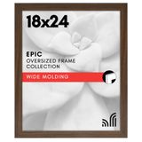 Americanflat Cilalı Pleksiglaslı 18x24 Poster Çerçevesi - Epik Koleksiyon - Ahşap Galeri Duvar Çerçeveleri - Duvar Sergileme için Geniş Fotoğraf Çerçevesi - Maun
