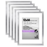 Americanflat Cilalı pleksiglaslı resim çerçevesi, 30,5 x 40,6 cm, 5 adet, paspartulu 21,6 x 28,9 cm çerçeve olarak veya 30,5 x 40,6 cm çerçeve, paspartusuz, galeri koleksiyonu