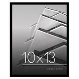 Americanflat Siyah 10x13 Resim Çerçevesi - Kırılmaya Dayanıklı Camlı İnce Kenarlıklı Fotoğraf Çerçevesi - Duvar ve Masa Üstü için Yatay ve Dikey Formatlar