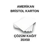 Amerikan Bristol Karton 35X50 cm 230 gr - 10 Adet