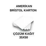 Amerikan Bristol Karton 35X50 cm 400 gr - 75 Adet