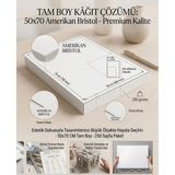Amerikan Bristol Karton 50X70 cm 210 gr - 10 Adet - Çok Renkli - Genel