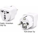 Amerikan İngiliz Priz Çevirici Adaptör Dönüştürcü Fiş