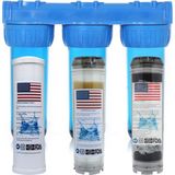 Amerikan Malı Daire Ve Bina Girişi 3 Aşamalı Su Yumuşatma Cihazı (Spun - Reçine - Silifoz)