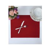 Amerikan Servis Pamuklu Kırmızı Renkli Masa ve Salon Sunum Supla 35x45 Tropikhome