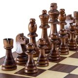 AMEROUS Sadece Ahşap Satranç Parçaları, Turnuva Staunton Ahşap Satrançlar, 8,88 cm King ile, Satranç Tahtası Oyunu için Satranç Oyunu Piyonlar Eksik Parçaların Değiştirilmesi (2 Saklama Çantası Dahildir)