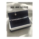 Amethyst Love 925 AYAR GÜMÜŞ ERKEK ZİNCİR BİLEKLİK FİGARO ZİNCİR HEDİYE