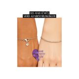 Amethyst Love 925 Ayar Gümüş Mors Alfabesi Bileklik Mors Alfabe Bileklik Sevgili Bilekliği kişiye özel hediye