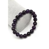 Ametist Doğal Taş Bileklik 10 Mm Fasetli Küre Kesim - Blk-2373