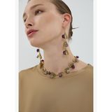 Ametist Doğal Taş Detaylı Sallantılı Küpe Standart Renk K2686103_089