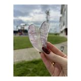 Ametist Doğal Taş Gua Sha Kalp Kesim Yüz Masaj Taşı Tky0352