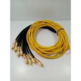 Amfi Rca Kablosu – 4 Giriş 4 Çıkış – El Yapımı %100 Bakır – Anfi Rca Kablosu – 5 Metre