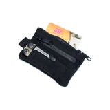 AMFİBİ Erkek Cüzdan – Su Geçirmez Fermuarlı EDC Organizer Çanta ve Kartvizitlik Siyah