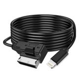 AMI MMI Aux Kablosu, Apple iPhone 14 13 12 11 XS XR X 8 7 6 SE için, Audi A3/A4/A5/A6/A7/A8/S4/S6/S8/Q5/Q7/R8/TT 2011-2016 ile uyumlu, VW CC Magotan, MMI 3G Sistemli (3 .3FT)