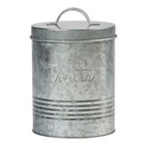 Amici Pet Evcil Hayvan, Retro Ödül Mamaları Galvanizli Kabartma Yazı Metal Saklama Kutusu, Gıda Güvenli, Üst, 2000 ml