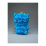 Amigurumi Anahtarlık 7-8 Cm – El Yapımı Örgü Hediyelik Çanta Süsü Mavi