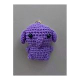 Amigurumi Anahtarlık 7-8 Cm Sevimli El Örgüsü Hediyelik Anahtar Ve Çanta Aksesuarı Mor