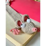 Amigurumi Fare Örgü Kitap Ayracı - Bej - 1