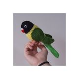 Amigurumi Kuş Oyuncak Muhabbet Kuşu Siyah Yeşil 1350061