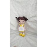 Amigurumi Miniş Bebek Kız Çocuk Bebek Oyuncak Örgü/organik Oyuncak - Sarı