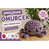 Amigurumi Ömürcek Örgü Öğrenme Kiti Başlangıç Seti | Adım Adım Rehber, Tığ Dahil, Plastik Göz İçerir, Dolgu Malzemeli, Başlangıç Seviyesi