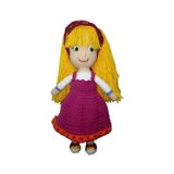 amigurumi organik oyuncak bebek Maşa