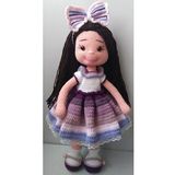 Amigurumi organik oyuncak gökkuşaği bebek