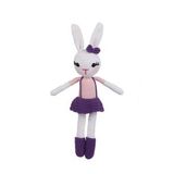 Amigurumi Organik Oyuncak-Uyku Arkadaşı Tavşan-Örme Mor Tavşan