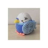 Amigurumi Örgü Oyuncak Kuş Muhabbet Kuşu Tombul Mavi 1350117