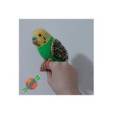 Amigurumi Örgü Oyuncak Kuş Muhabbet Kuşu Yeşil 1350058