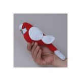 Amigurumi Örgü Oyuncak Muhabbet Kuşu Kırmızı Beyaz Türkiye 1350034