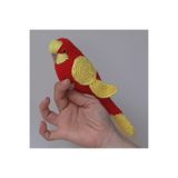 Amigurumi Örgü Oyuncak Muhabbet Kuşu Sarı Kırmızı Galatasaray 1350032