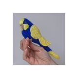 Amigurumi Örgü Oyuncak Muhabbet Kuşu Sarı Lacivert Fenerbahçe 1350033