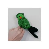Amigurumi Örgü Oyuncak Yeşil Sultan Papağan Muhabbet Kuşu 1350090