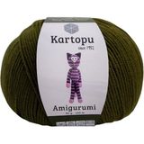Amigurumi Pamuk Oyuncak Punch Panç Örgü Ipi Haki K409 50 gr