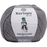 Amigurumi Pamuk Oyuncak Punch Panç Örgü Ipi Orta Gri K1001 50 gr