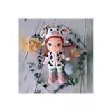 Amigurumi Sütçü Örgü Kız Bebek Oyuncak, Amigurimi