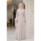 Amine Hüma Feza Abiye Elbise Gold - 42