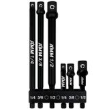 AMM 6 Parça Darbe Sınıfı Soket Adaptör Seti, 3 inç ve 6 inç Soket Sürücü Adaptörü, 1/4 inç, 3/8 inç ve 1/2 inç Sürücü, Güç Matkabınızı Yüksek Torklu Darbeli Anahtara Uyarlayın