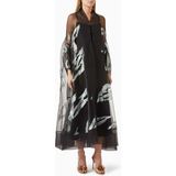 Ammaniyas Işıltılı Organza Açık Ön Abaya ile Şıklığı ve Rahatlığı Yaşayın - Siyah - 56