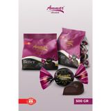 AMMAR 500 GR, Dut İç Dolgulu %20 Kakao'lu, Bitter Çikolata Kaplamalı, Glutensiz, Bayramlık, İkramlık,