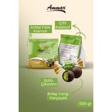 Ammar Dubai Çikolata 500 gr Antep Fıstığı Parçacıklı ve Kadayıf Dolgulu Sütlü Çikolata - 500 Gram